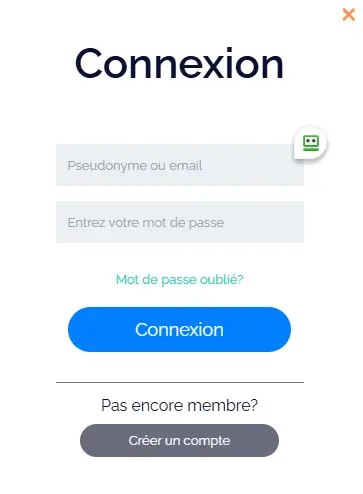 Connexion des membres du ALEXANDER CASINO